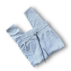 Daisy Fuentes Light Gray Heather Jogger Pants with Drawstring